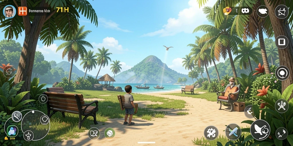 Tangkapan layar yang menunjukkan gameplay santai dan menyenangkan dari 71H.