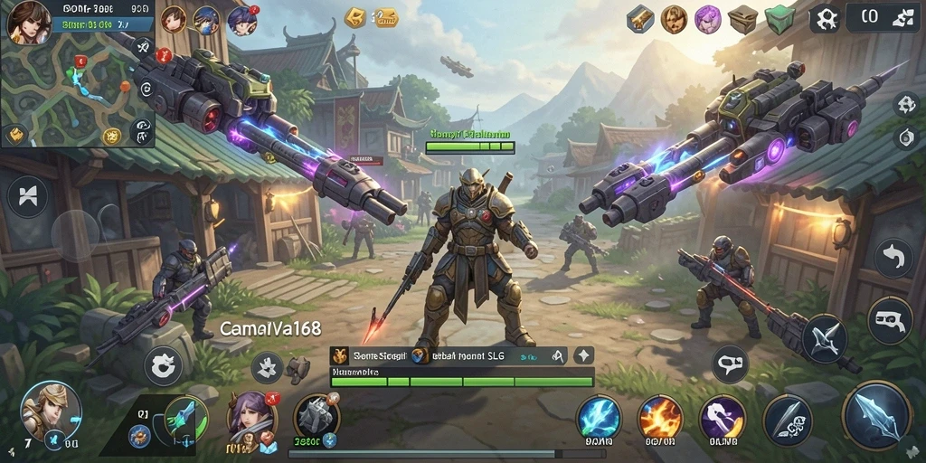 Tampilan gameplay seru dari CANVA168 yang menampilkan pertempuran strategis.