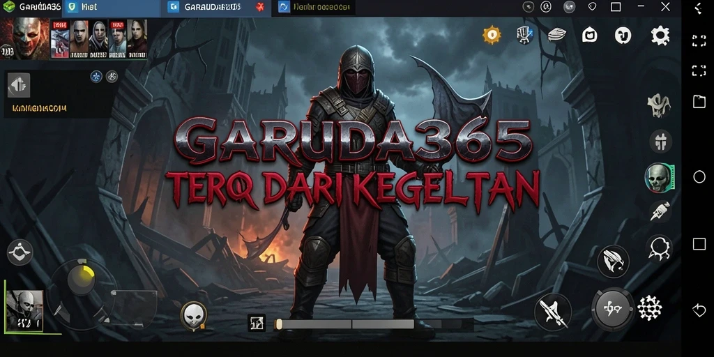 Tangkapan layar gameplay GARUDA365 menampilkan suasana mencekam dalam dunia horror.