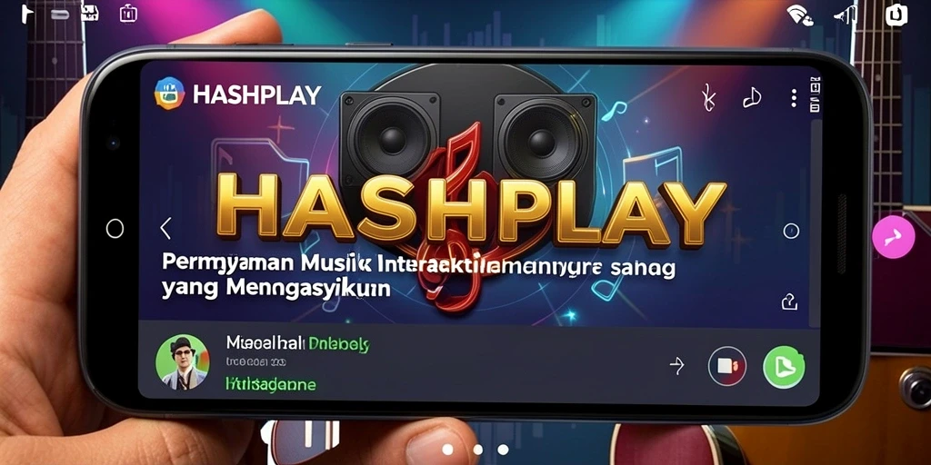 Gameplay HASHPLAY yang seru dengan berbagai tantangan musik.