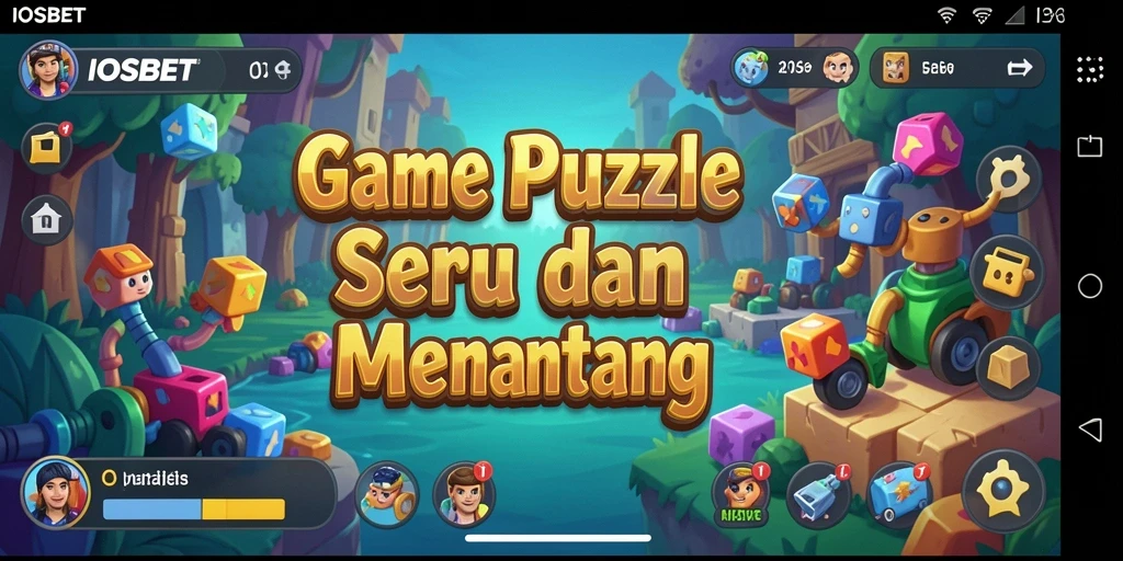 Tampilan gameplay IOSBET menampilkan puzzle yang menantang dan grafis yang menarik.