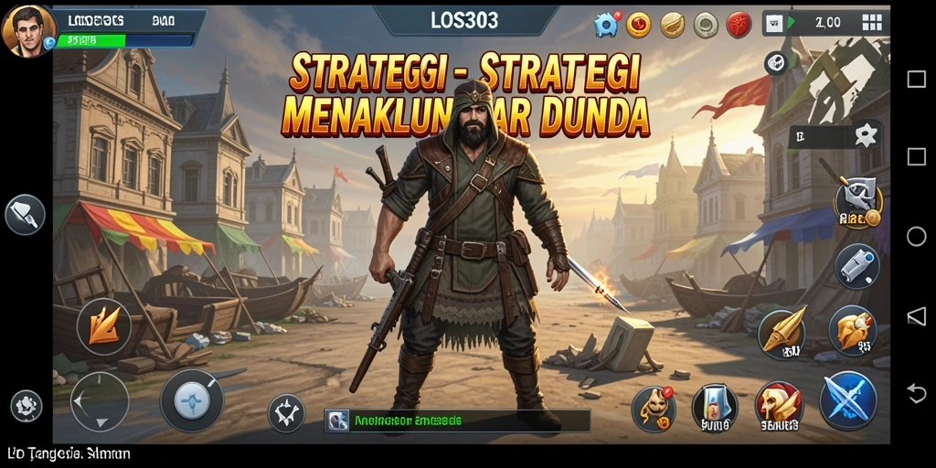 Tangkapan layar menunjukkan aksi pertempuran seru dalam game SLG.