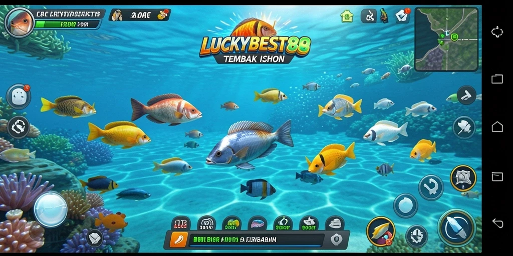 Gameplay seru Tembak Ikan di LUCKYBEST88.