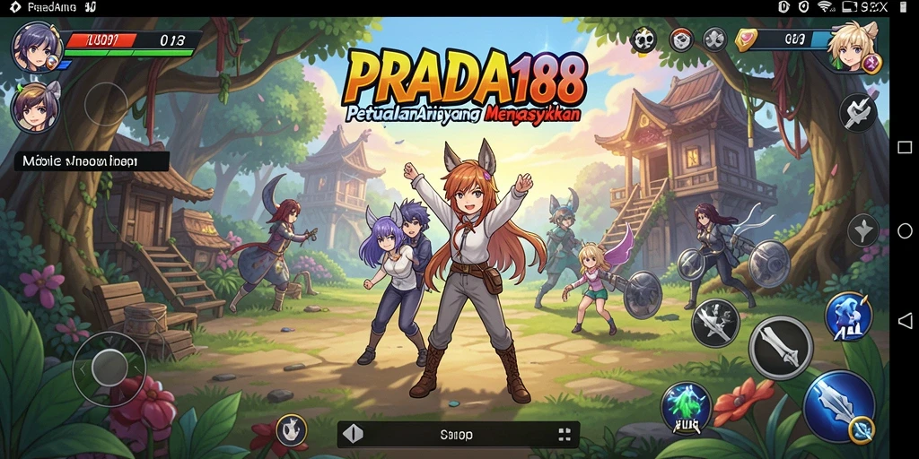 Tampilan menarik dari gameplay PRADA188 dengan karakter anime yang menawan.