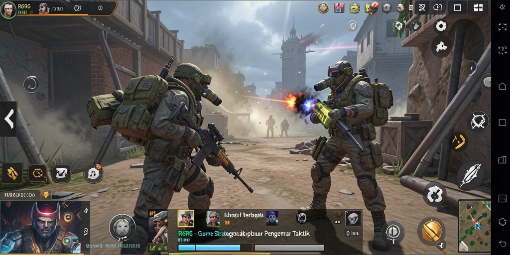 Tampilan gameplay R6R6 yang menegangkan dan strategis.