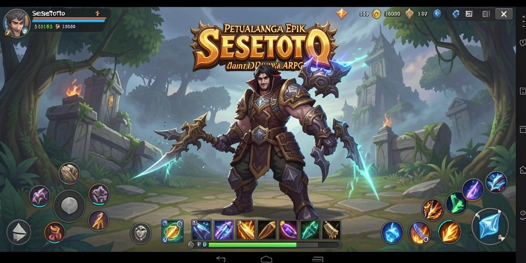 Tangkapan layar SESETOTO menampilkan aksi pertempuran yang mendebarkan.