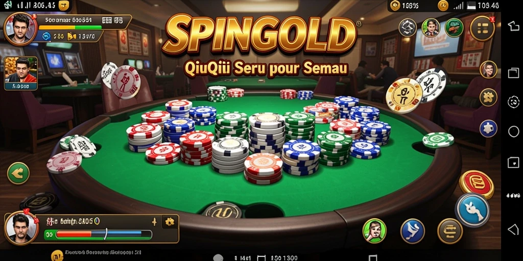Tampilan gameplay QiuQiu yang dinamis dan menarik.