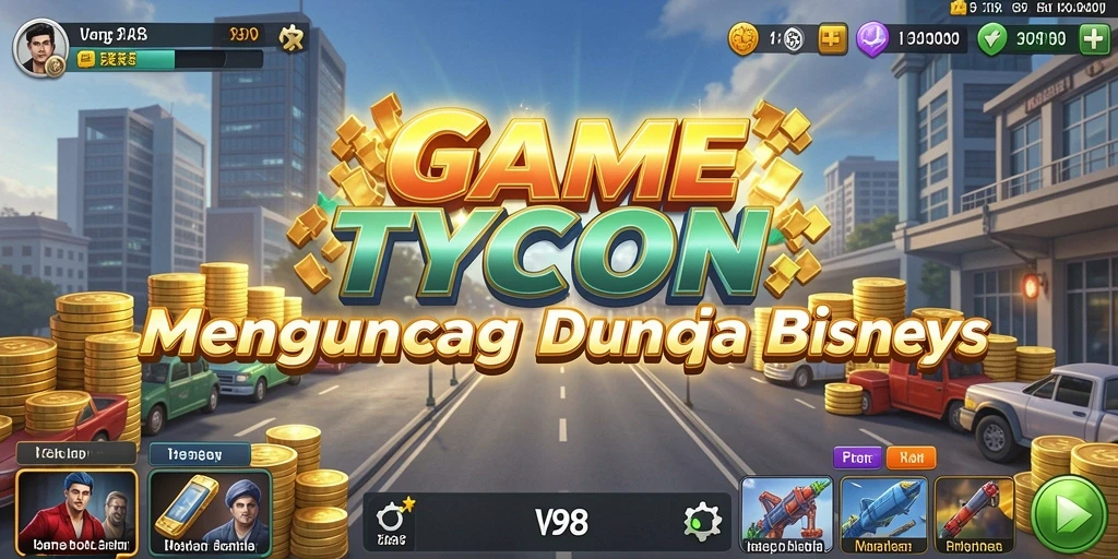 Pengalaman gameplay V98 yang mendebarkan dalam dunia Tycoon.