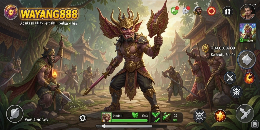 Tampilan antarmuka pengguna WAYANG88 yang sederhana dan fungsional.
