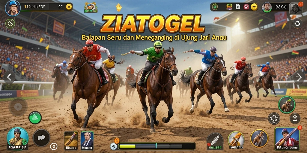 Gameplay seru ZIATOGEL dengan mobil balap melawan waktu.